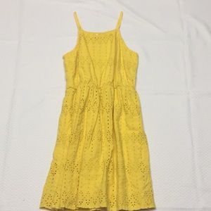 Girls yellow eyelet sundress